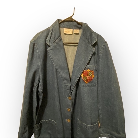 For You By Spiegel Jackets Blazer Women’s 2X Cotton Blue Jean‎ - Picture 7 of 14